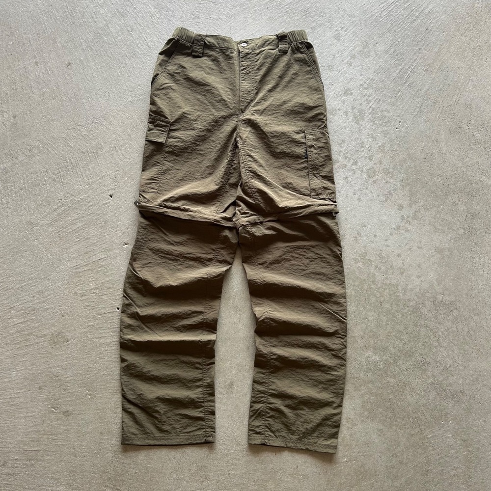 Vintage Canyon Creek Convertible Cargo Pants Size Medium Green Zip Off Hiking